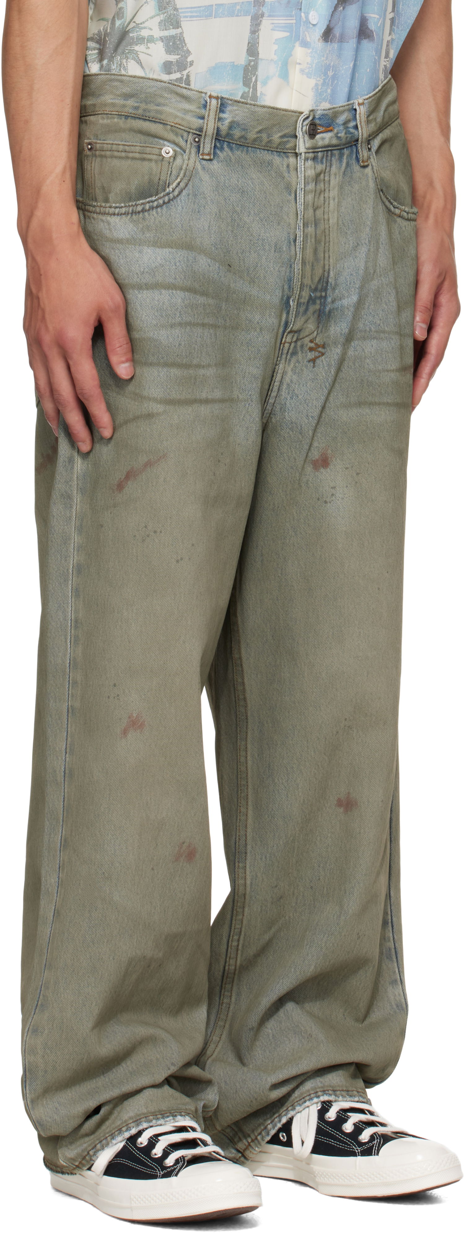 Дънки Ksubi Maxx Greaser Jeans Зелено | MPF25DJ042, 1