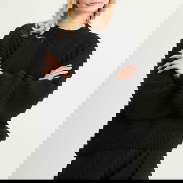 Пуловер YMC Bellow Sleeve Knit Sweater Черно | Q8ZAK-01, 5