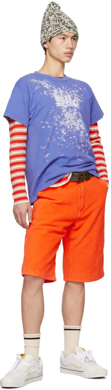 Къси панталони ERL Three-Pocket Corduroy Shorts Оранжево
 | ERL06P010, 3