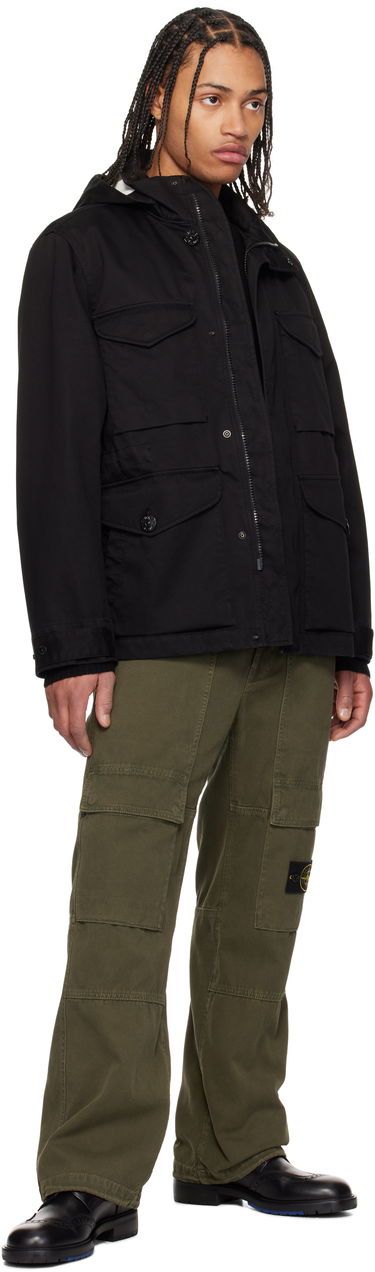 Парка Stone Island Stone Island Field Raso Gommato 3L Jacket Черно | K1S15 4100064 S0034, 4