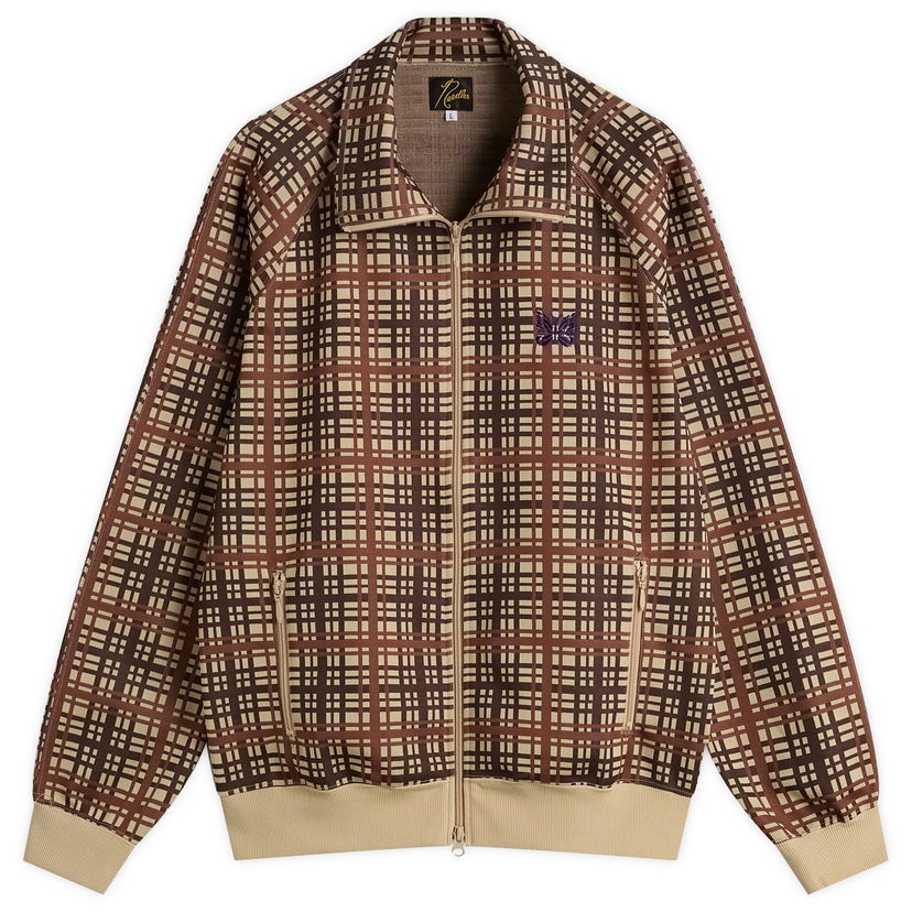 Яке Needles Poly Jacquard Track Jacket Кафяво | RW312-A