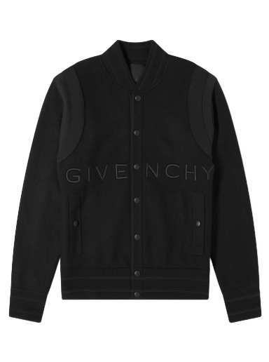 Яке бомбър Givenchy Logo Knit Bomber Jacket Черно | BM00R64Y82-001