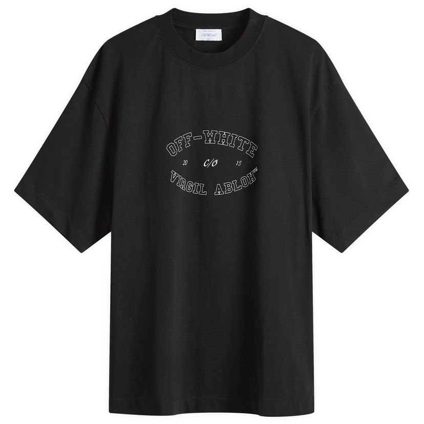 Тениска Off-White College Skate T-Shirt Черно | OMAA120F24JER00M1001