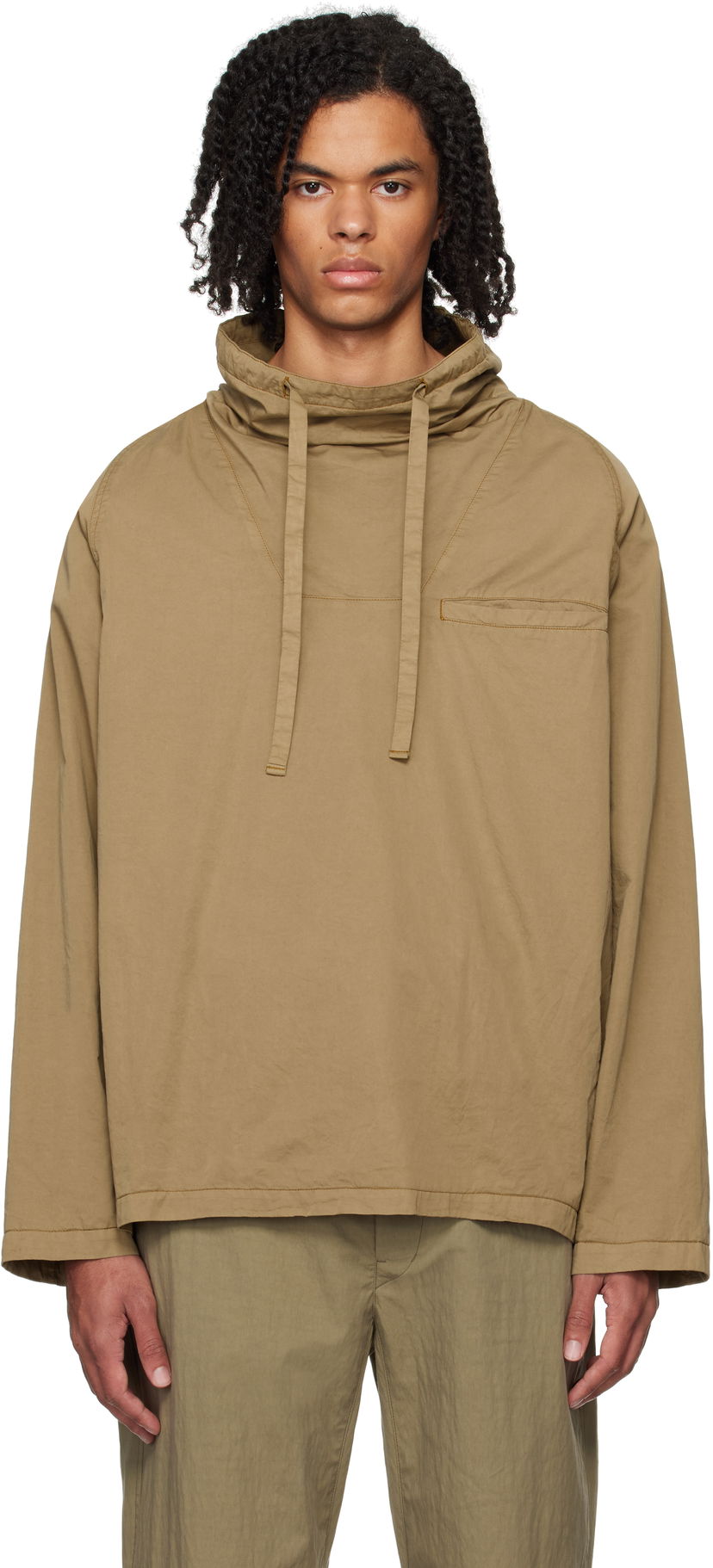 Яке LEMAIRE Lemaire Funnel Neck Jacket Бежово | TO1311 LF1206