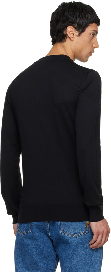 Пуловер Balmain Fine Silk & Cotton Sweater Черно | GH1KD000KJ53, 2