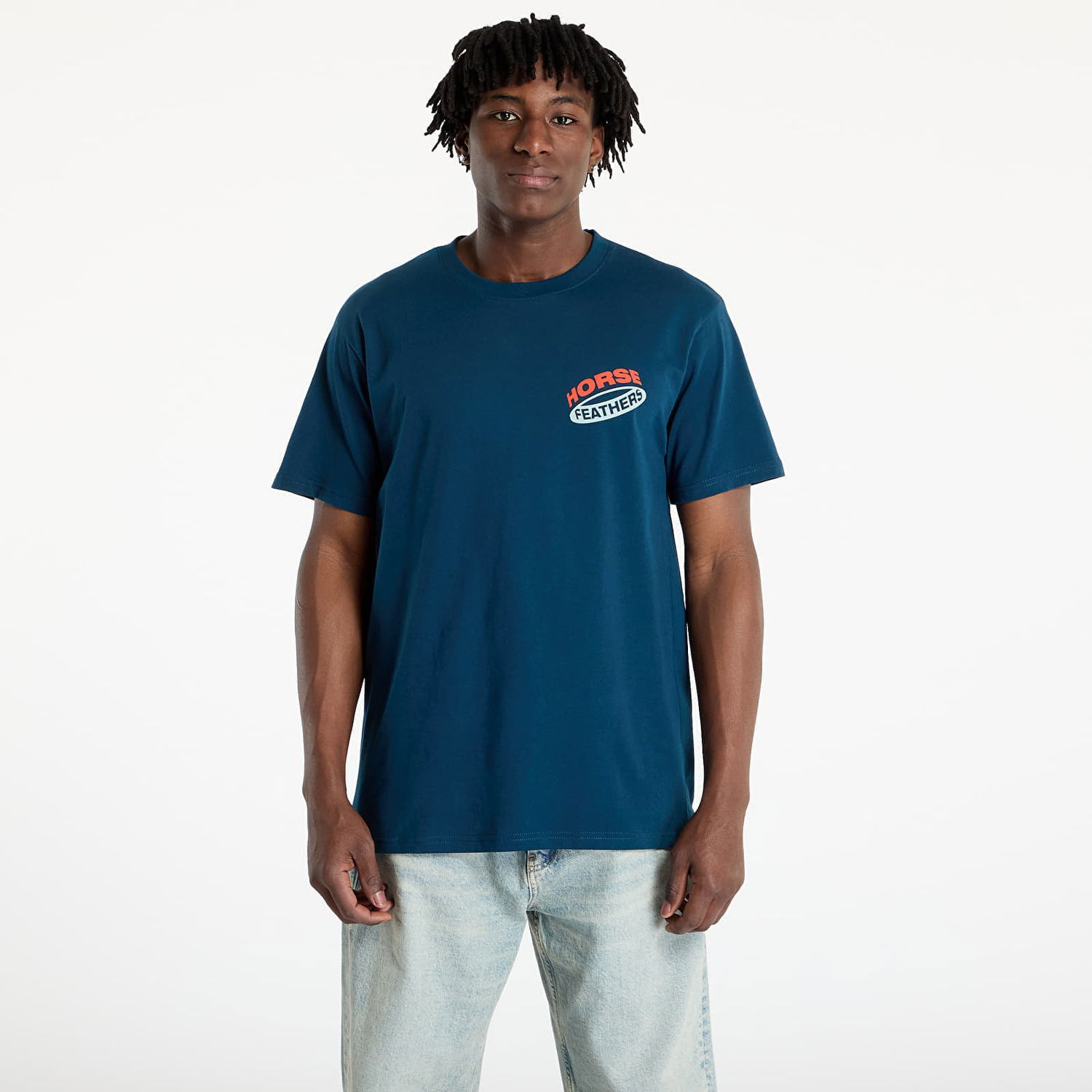 Тениска Horsefeathers Horsefeathers Orbit T-Shirt Синьо | SM1382C, 0