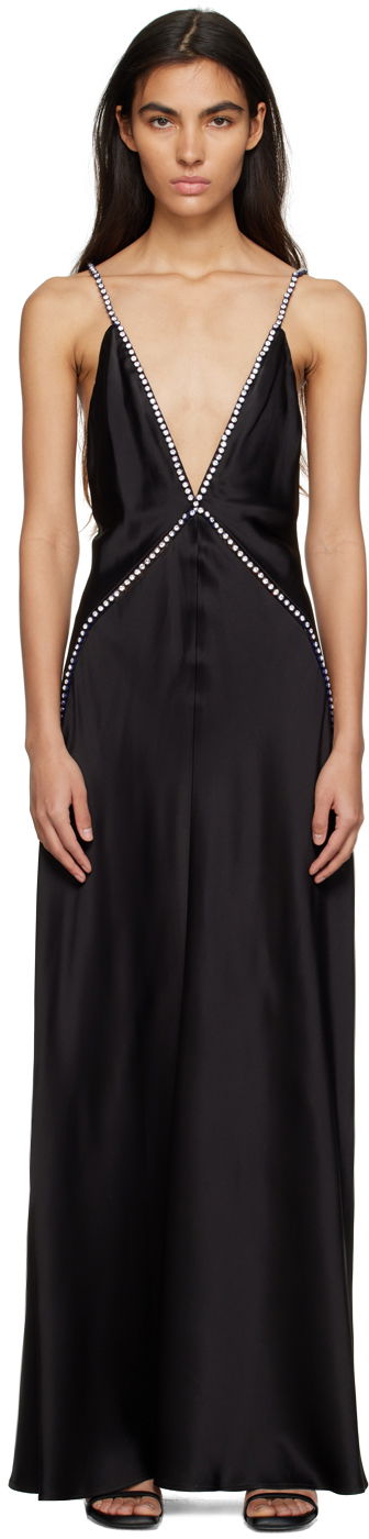 Pокля Stella McCartney Embellished Maxi Dress Черно | 6A01253AU309, 0