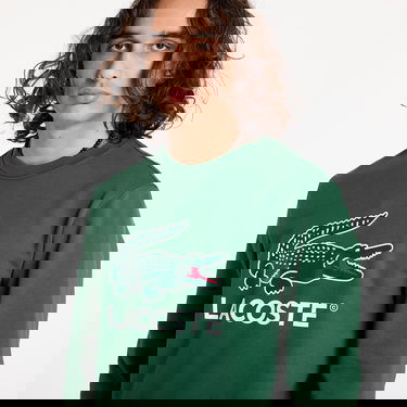 Суитчър Lacoste Green Crocodile Print Sweatshirt Зелено | SH1281_132, 1