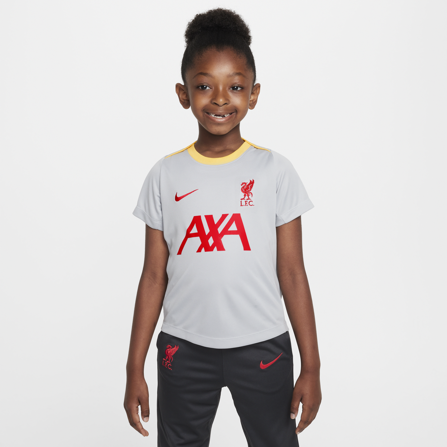 Фланелка Nike Liverpool FC Academy Pro Dri-FIT Short Sleeve T-Shirt Сиво | FQ2777-078, 1