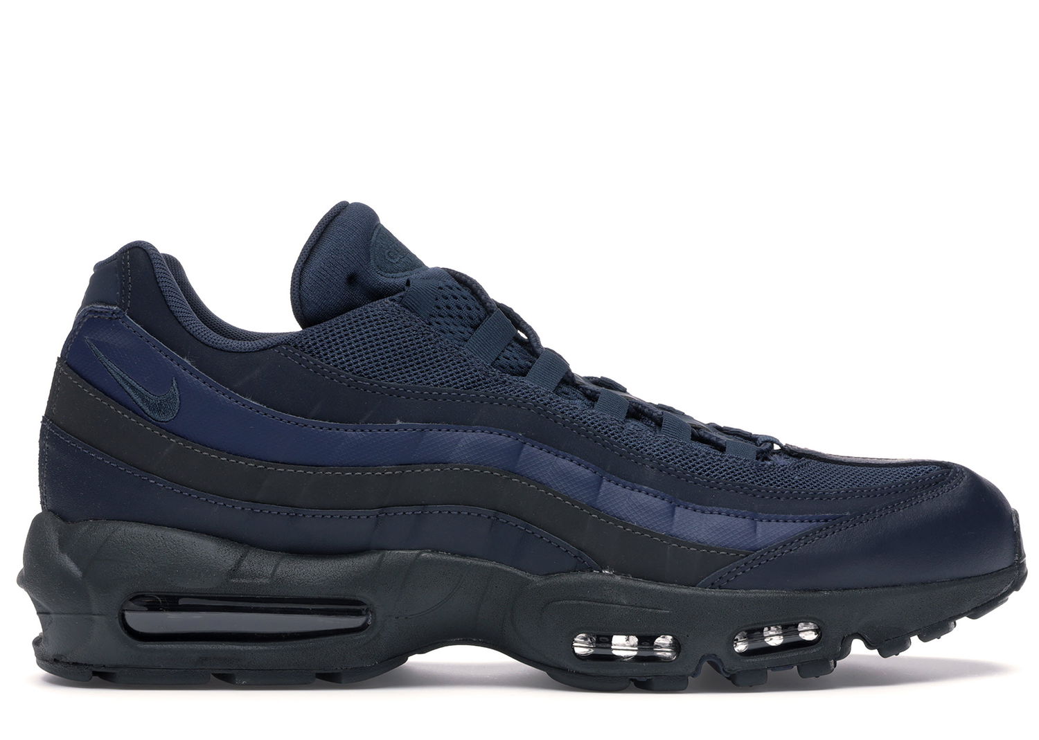 Кецове и обувки Nike Air Max 95 Squadron Blue Midnight Navy Тъмно синьо | 749766-400, 0