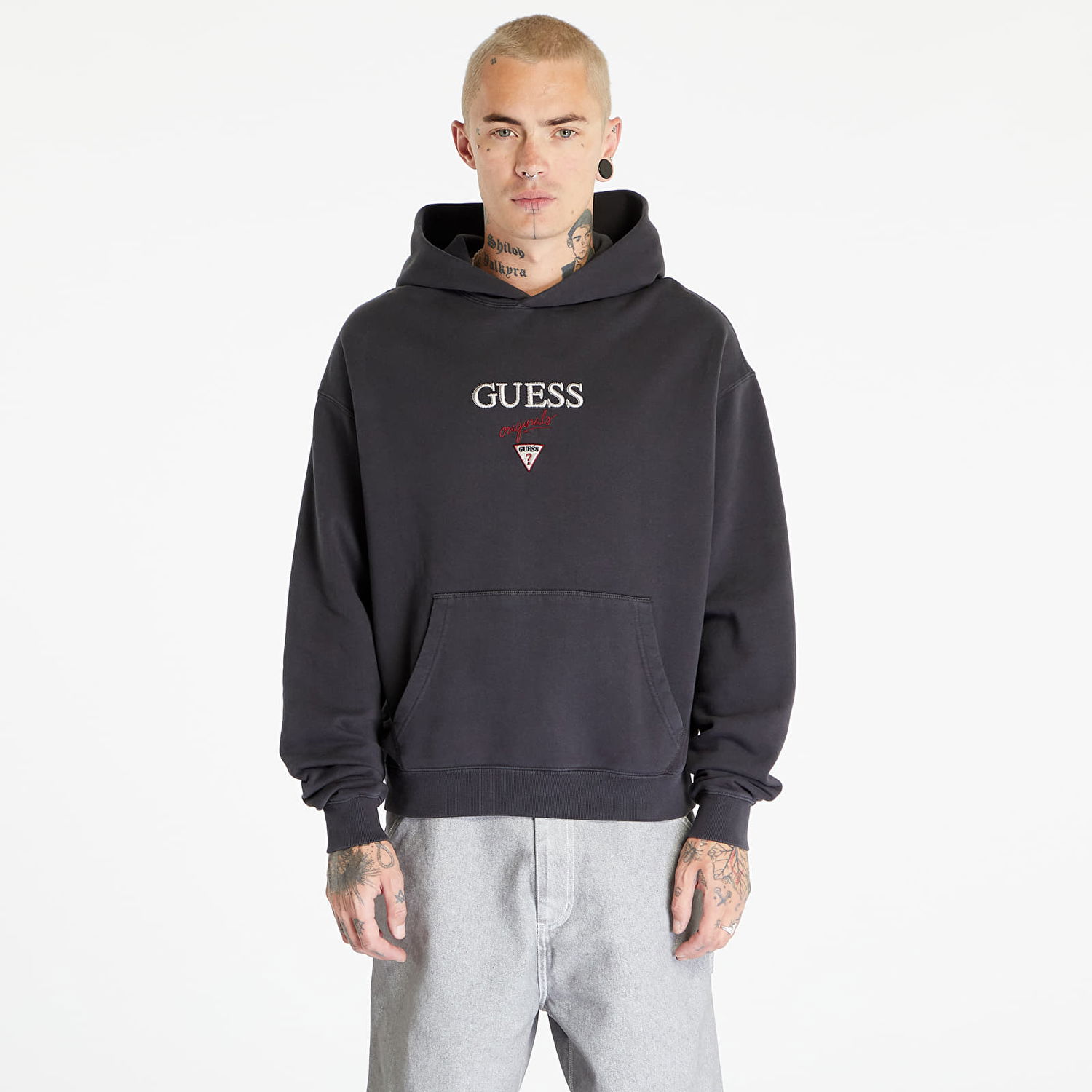 Суитчър GUESS Baker Logo Hoodie Черно | M3BQ15KBJ30-JTMU, 0