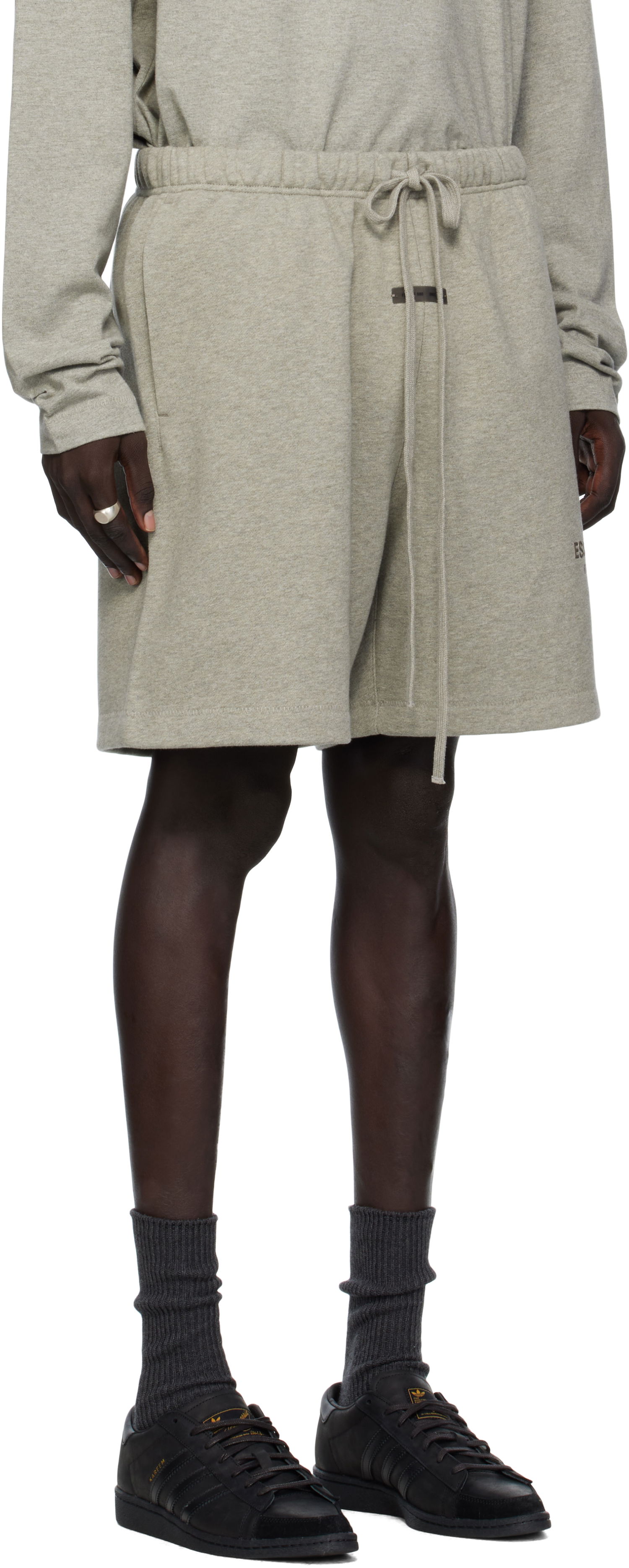 Къси панталони Fear of God Fear of God ESSENTIALS Soccer Fleece Shorts Сиво | 160SP252005F, 1