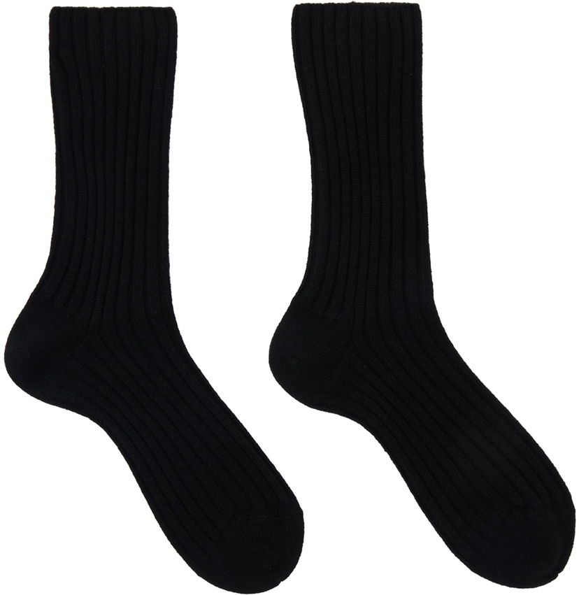 Чорапи The Row Calf Socks Черно | 5204-P28