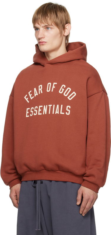 Суитчър Fear of God Fear of God ESSENTIALS Fleece Hoodie Червено | 192HO246256F, 3
