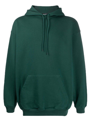 Суитчър Balenciaga Logo Print Hoodie Зелено | 570798THV793230