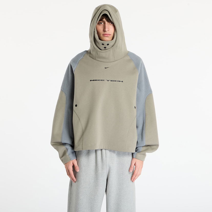 Суитчър Nike Tech Boreas Oversized Hoodie with Balaclava Hood and Textured Panels Зелено | IB3363-320