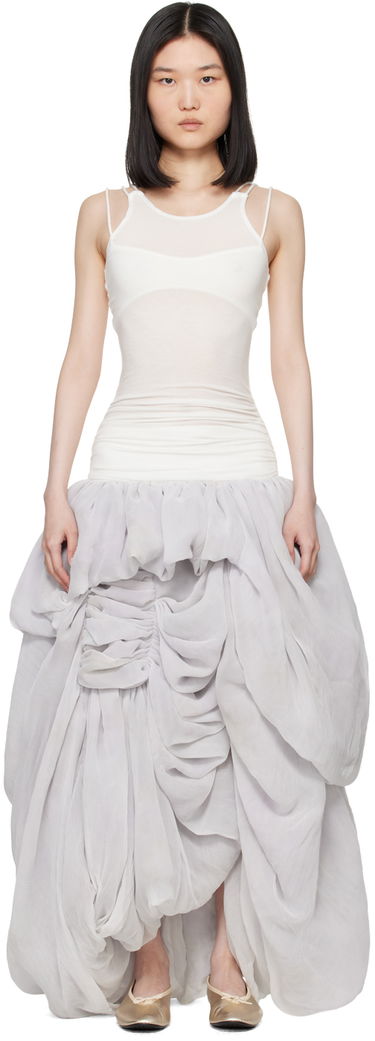 Pокля Collina Strada Collina Strada Soft Maxi Dress Бяло | XX4458, 0