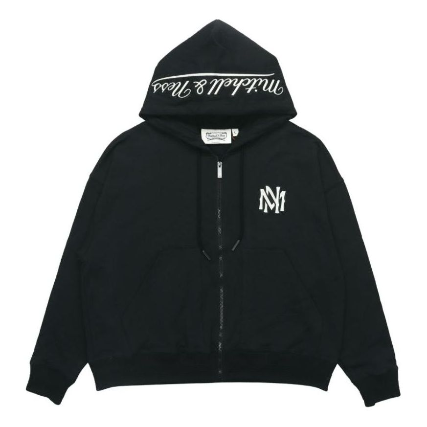 Суитчър Mitchell & Ness Mitchell & Ness NY Logo Zip Hoodie Черно | MNRQAWTOHC010-BLK, 0