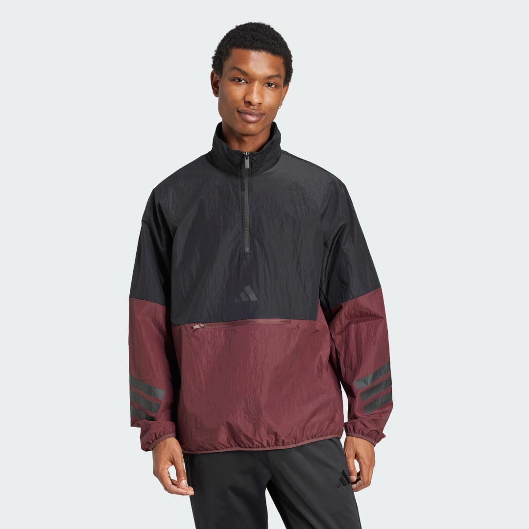 Ветровка adidas Performance Woven Half-Zip Jacket Червено | JD4928, 0