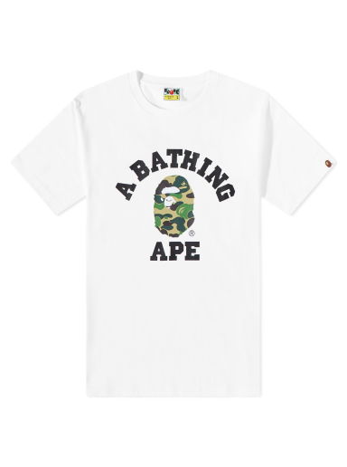 ABC Camo College T-Shirt White Green