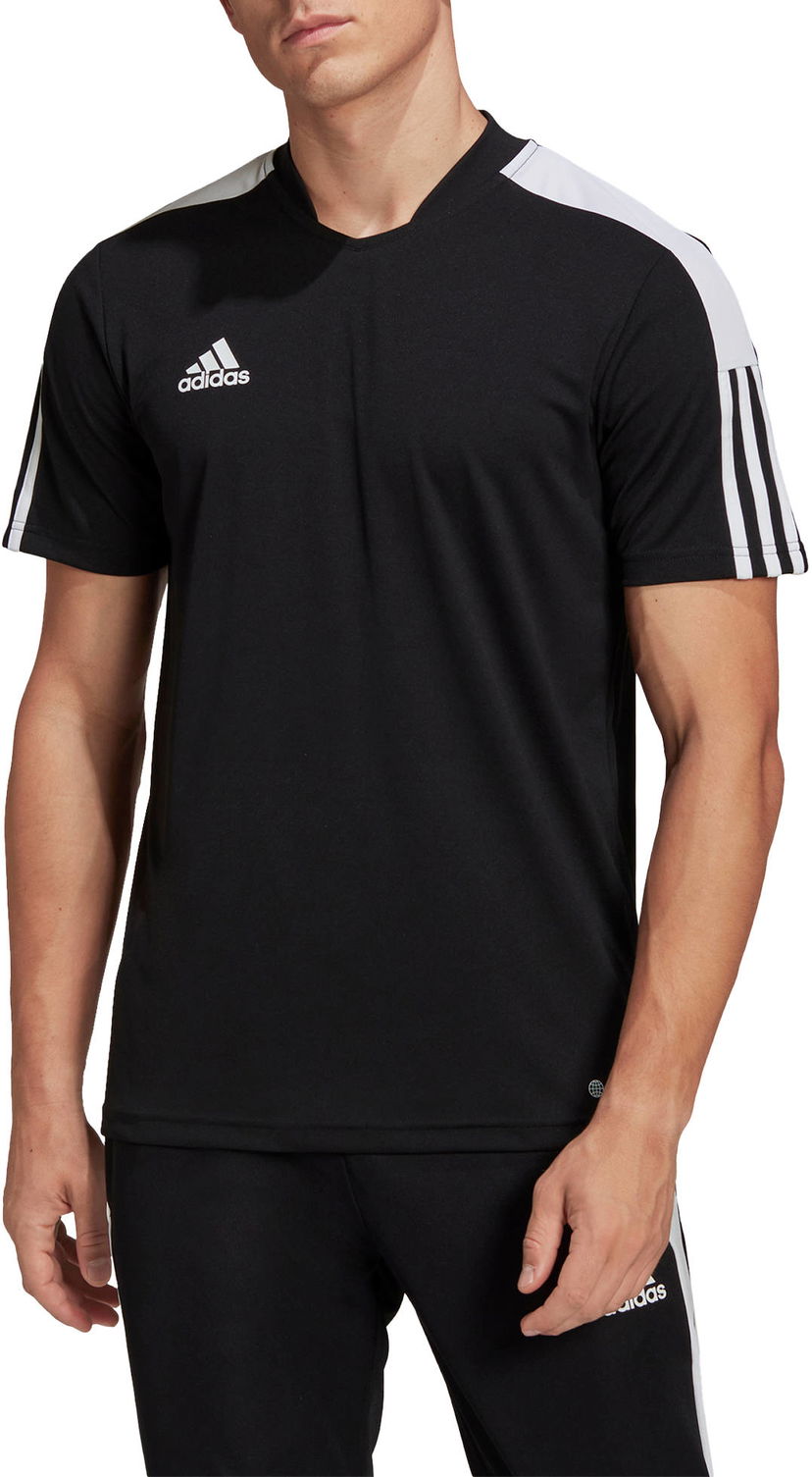 Тениска adidas Originals 3-Stripes Training Jersey Черно | h60006