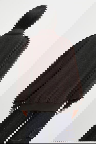 Яке бомбър Maison Margiela MM6 Maison Margiela Wool Jacket Transitional Oversize Кафяво | S62AN0169.M35635.002F, 2