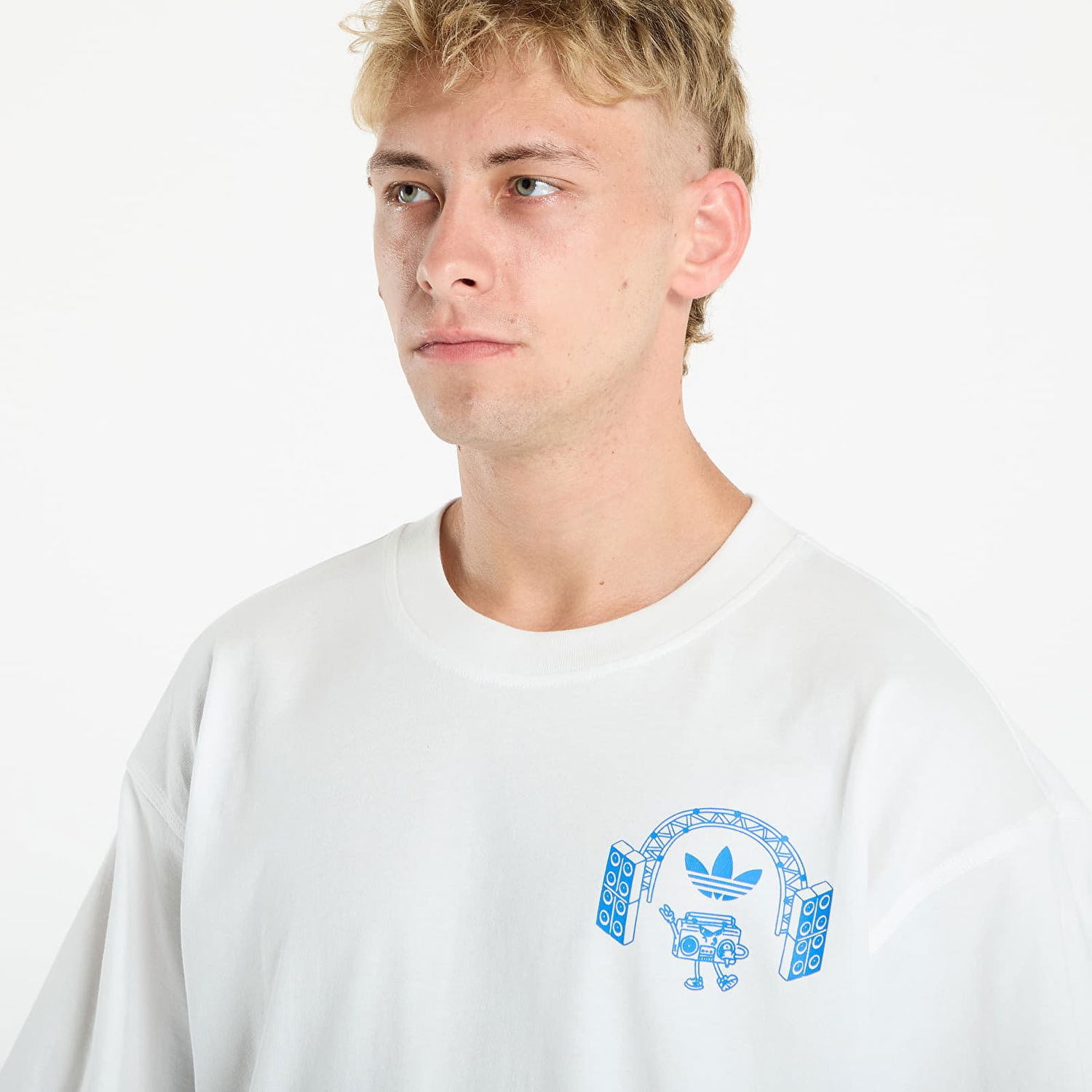 Тениска adidas Performance Music Fests Graphic Tee Бяло | KQ9955, 1