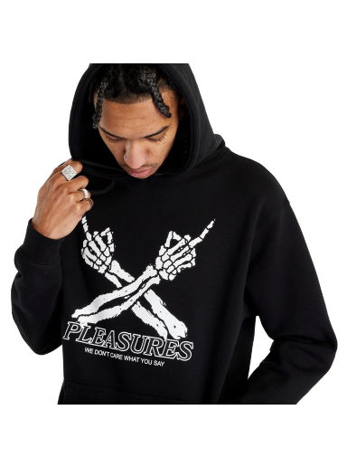 Суитчър Pleasures Don't Care Hoodie Черно | P23SP052 BLACK