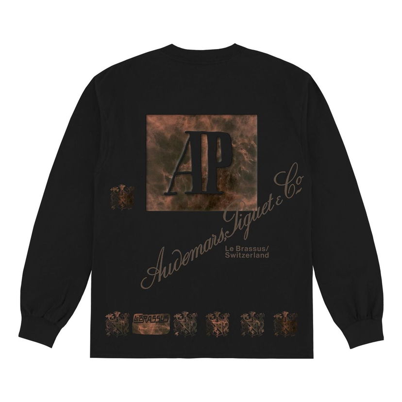 Тениска Cactus Jack by Travis Scott Travis Scott CJ x Audemars Piguet Long Sleeve Tee Черно | CJAP-LS07