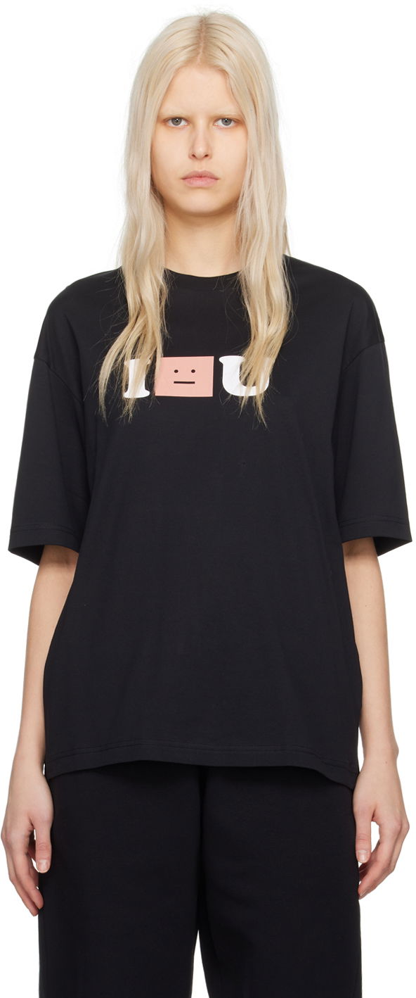 Тениска Acne Studios Printed T-Shirt Черно | CL0257-, 0