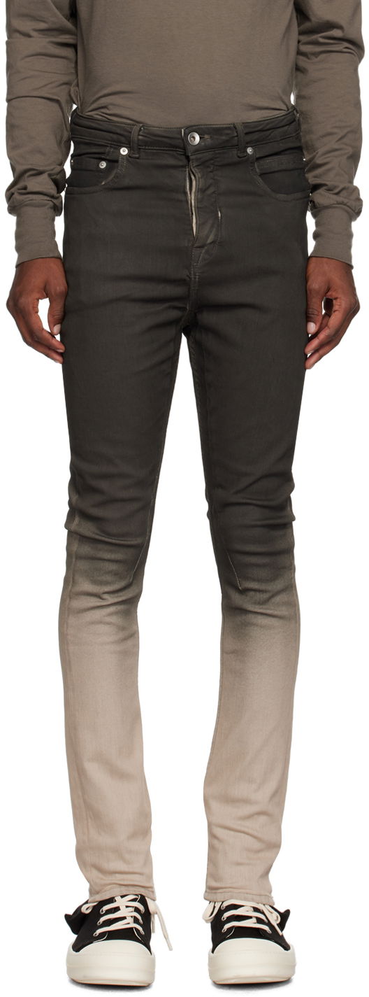 Дънки Rick Owens DRKSHDW Luxor Jeans Сиво | DU02C5366 SBEDE, 0