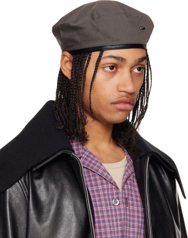 Барета OUR LEGACY OUR LEGACY Twill Beret Сиво | A2258BOS, 3