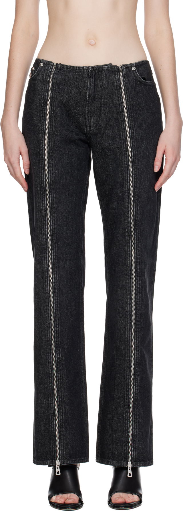 Jean Paul Gaultier Zipped Jeans