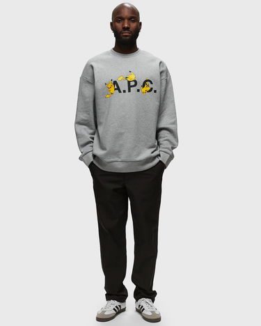 Пуловер A.P.C. Pokémon Pikachu x Crewneck Сиво | COGVF-H27863-PLB, 2