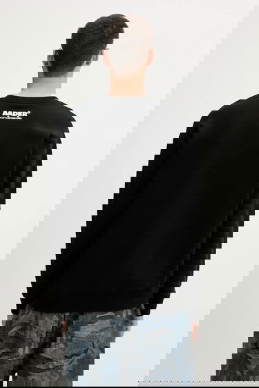 Суитчър AAPE by A Bathing Ape Aaper Crew Neck Sweatshirt with graphic Черно | AAPSWMB377XXN, 2