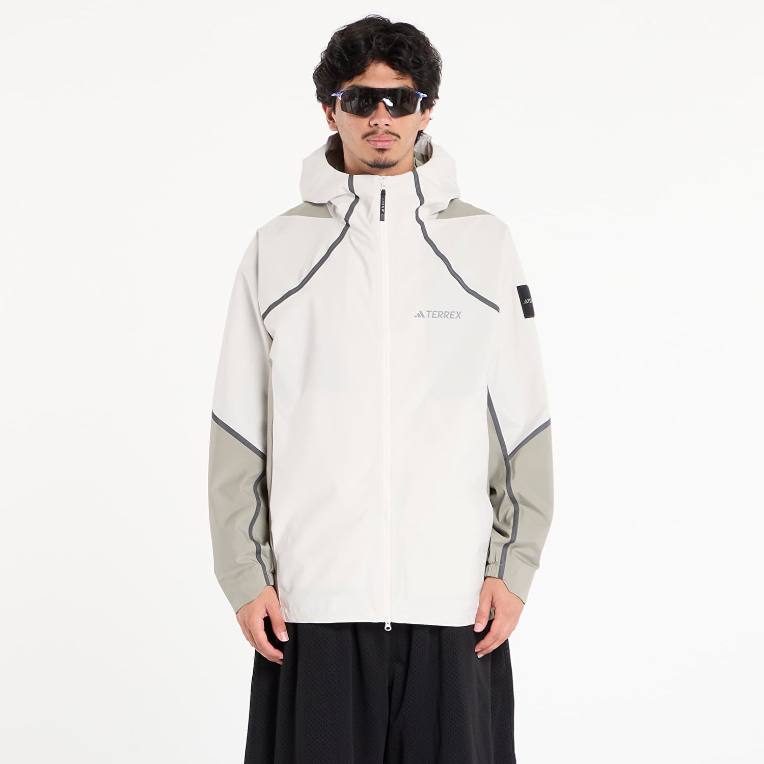 Дъждобран adidas Performance National Geographic CLIMAPROOF Rain Jacket Бяло | KC2342, 0