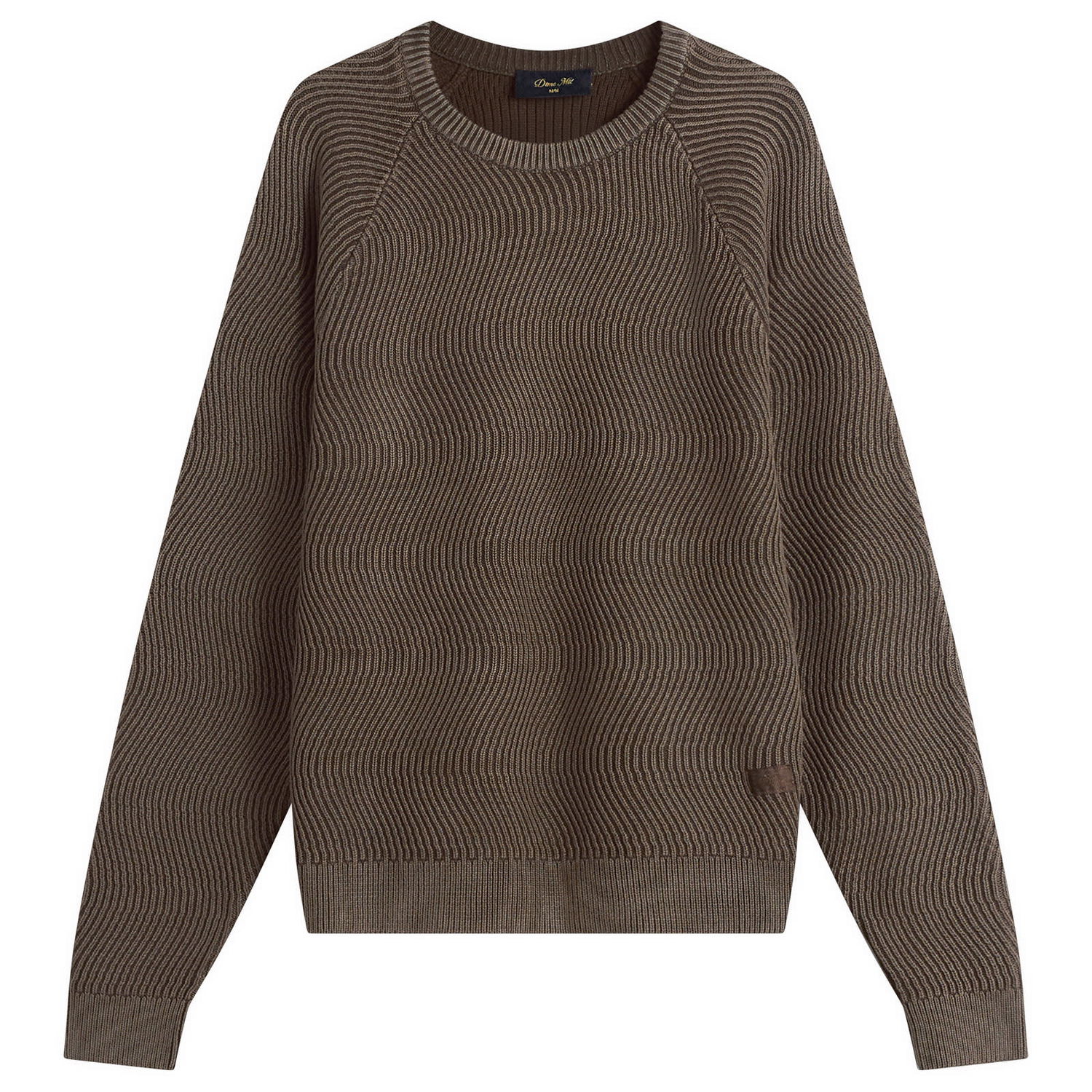 Пуловер Dime Wave Knit Sweater Кафяво | DIMEHO255BRW, 1