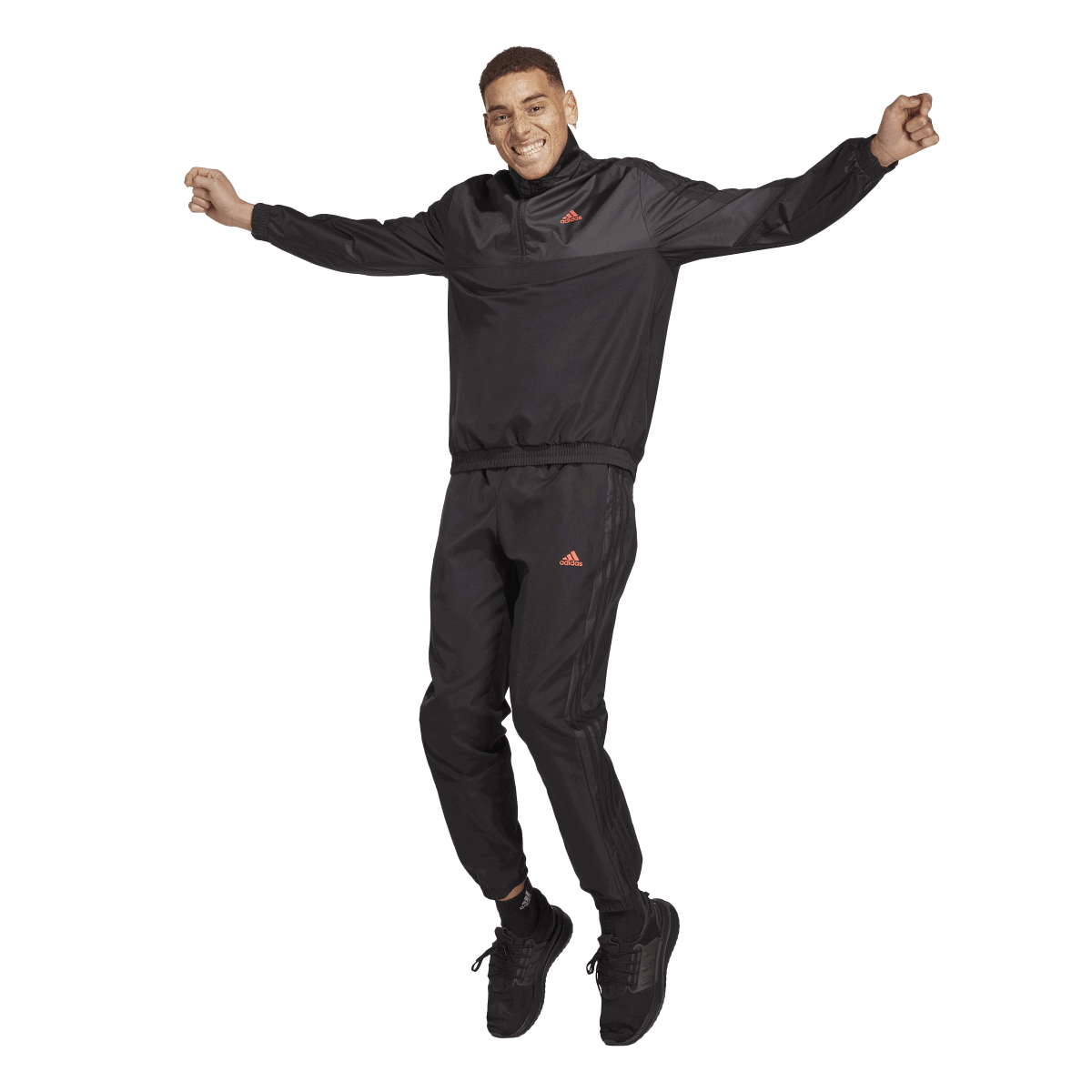 Комплект adidas Originals Men's 1/4 Zip Woven Tracksuit Черно | IC6771, 0