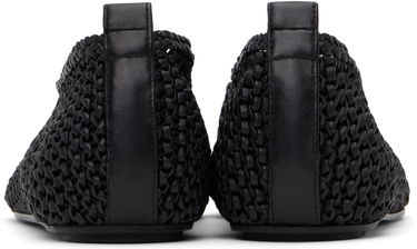 Облекло TOTEME TOTEME Woven Leather Ballerina Flats Черно | 252-WAS2358-LE0134, 1
