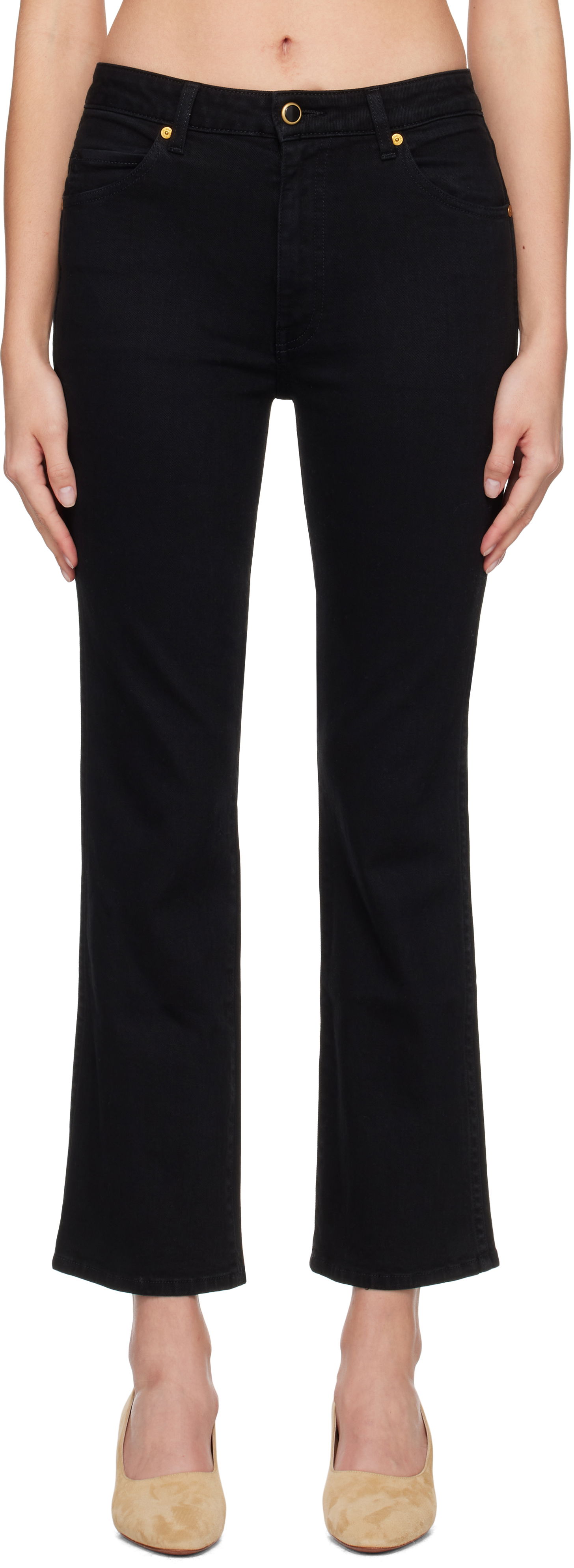 Дънки Khaite Vivian Stretch Jeans Черно | 1033902012, 0
