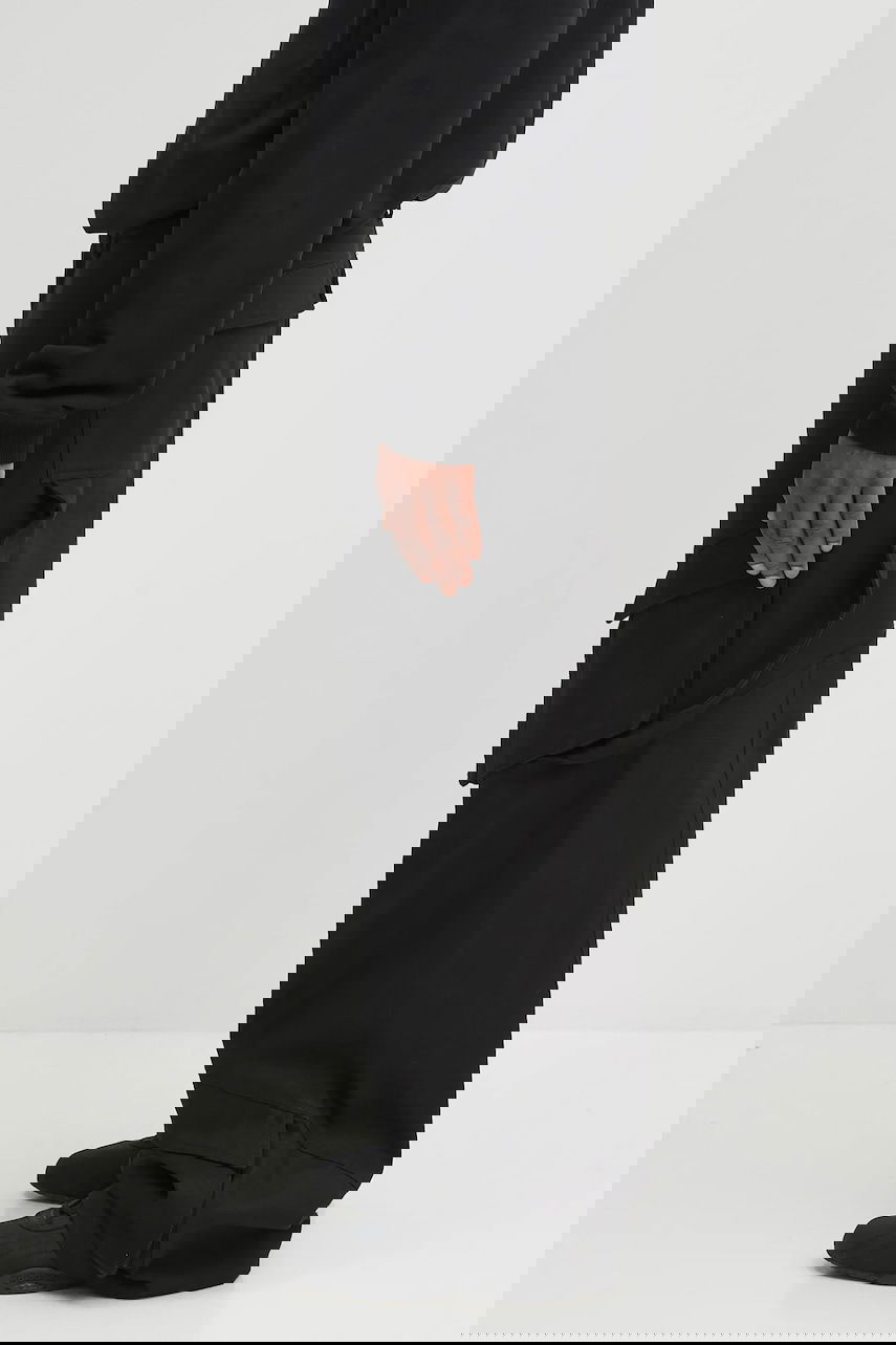 Карго панталони HELIOT EMIL Cotton Wide-Leg Cargo Trousers with Side Straps Черно | PREAW25.M.10.160.BLK01., 1