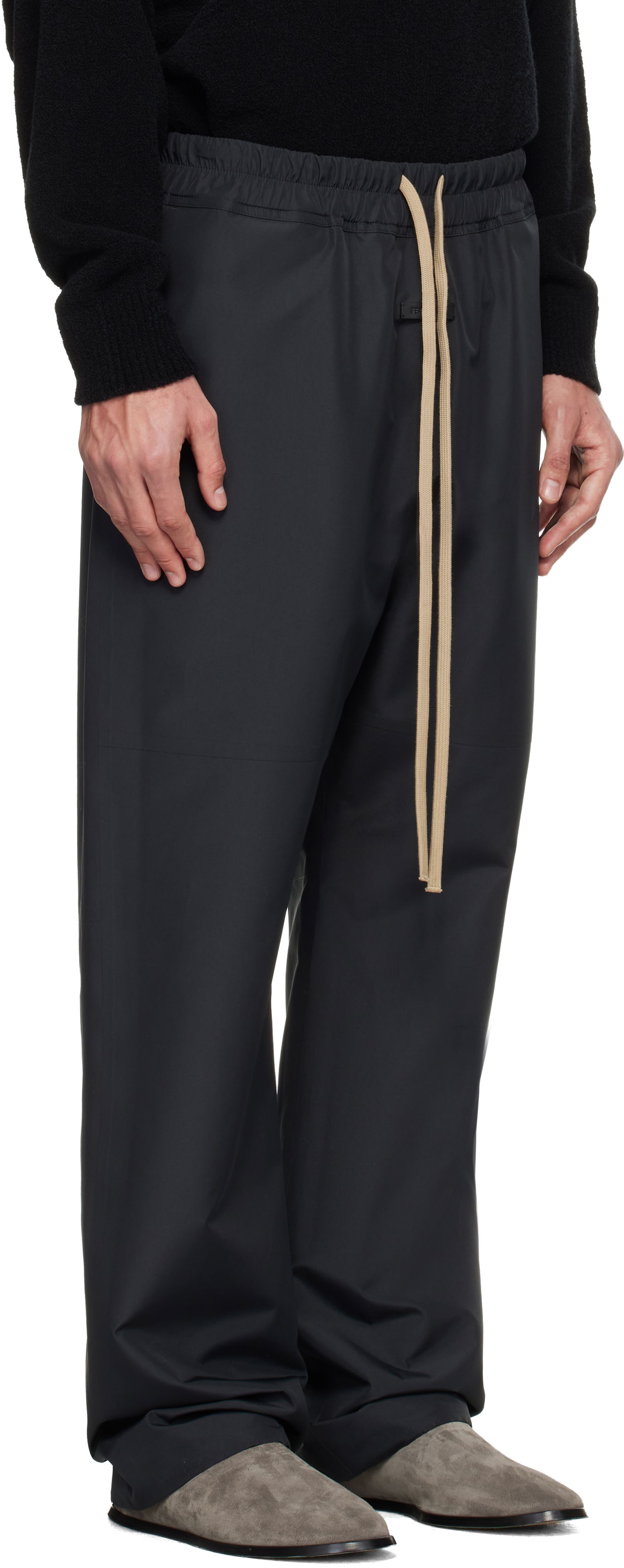 Спортни панталони Fear of God Fear of God Technical Split Knee Lounge Pants Черно | FG25FW35-356BPC-001, 1