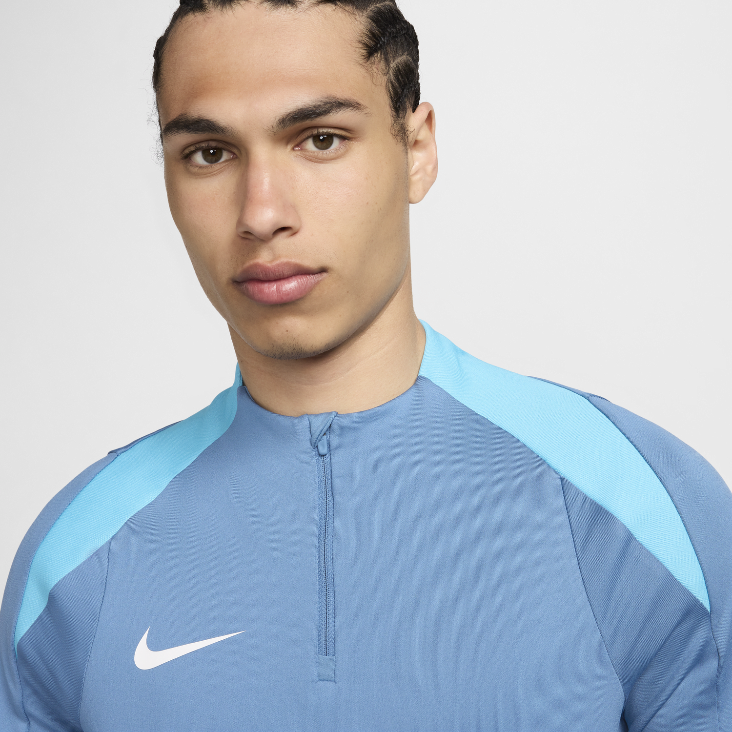 Поло тениска Nike Training Football Dri-FIT Half-Zip Top Синьо | FN2403-429, 1