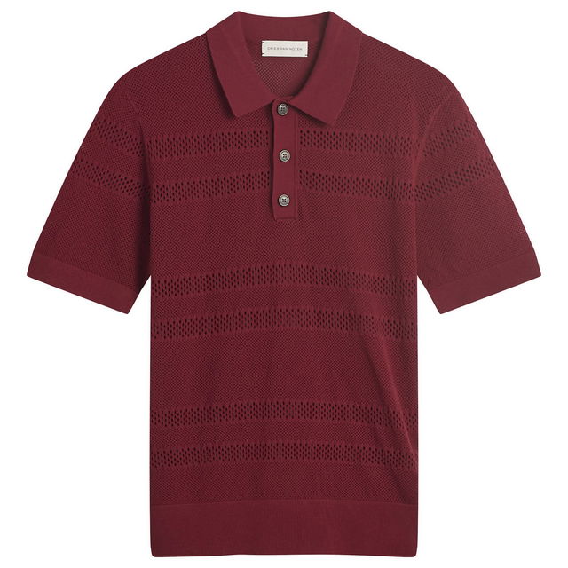 Perforated Knitted Polo
