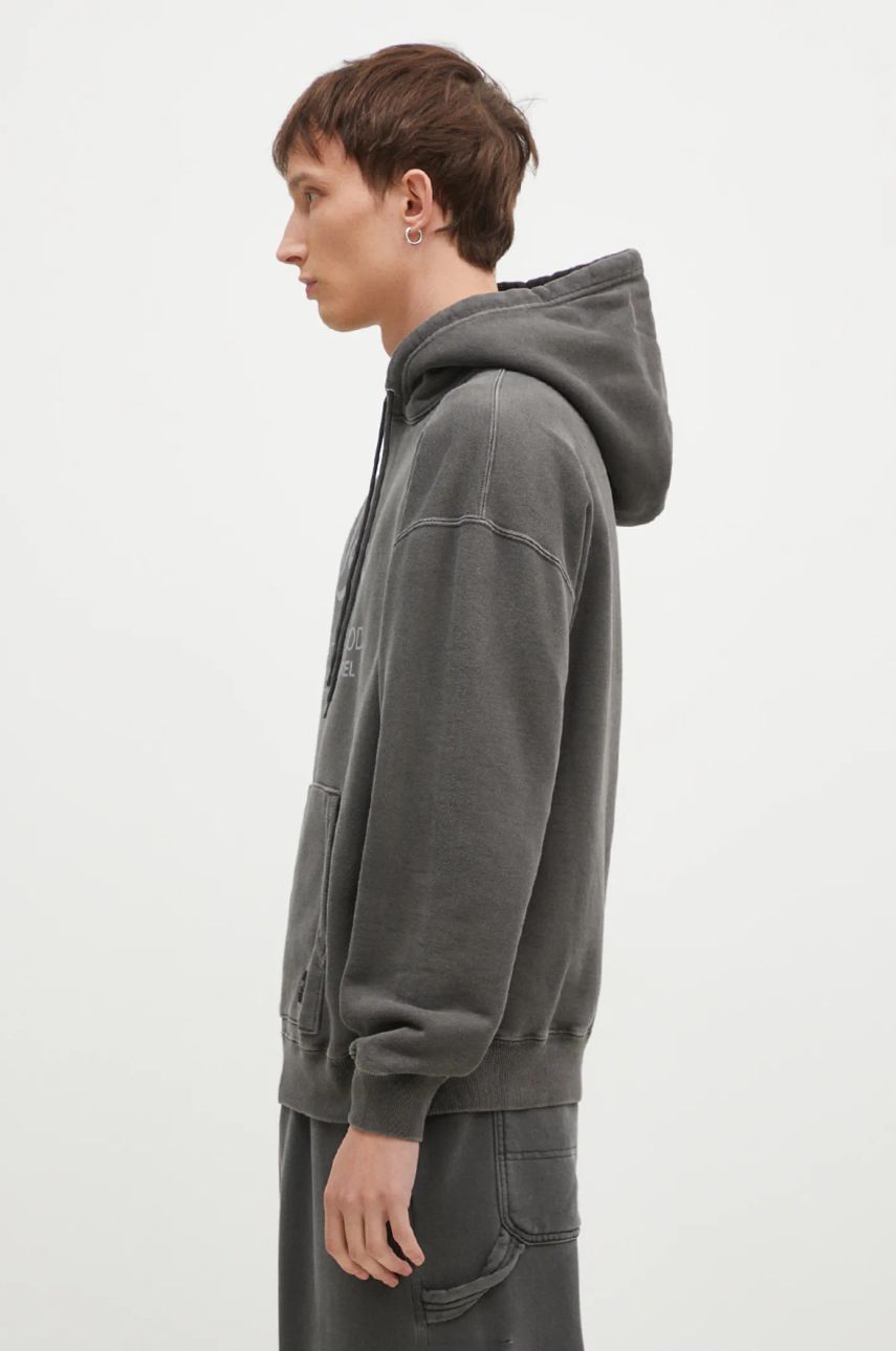 Суитчър Neighborhood Pigment Dyed Graphic Print Hoodie Сиво | 242UNNH.CSM02, 1