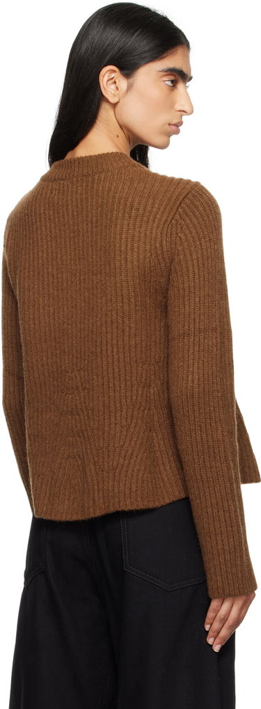 Пуловер Loulou de Saison Loulou de Saison Emin Knit Cardigan Кафяво | EMIN, 2