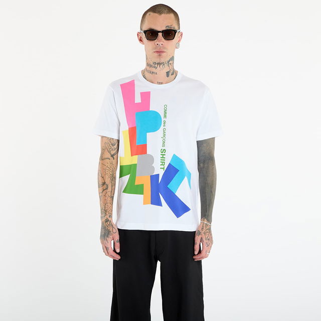 Comme des Garçons SHIRT T-Shirt With Colorful Block Graphic Print