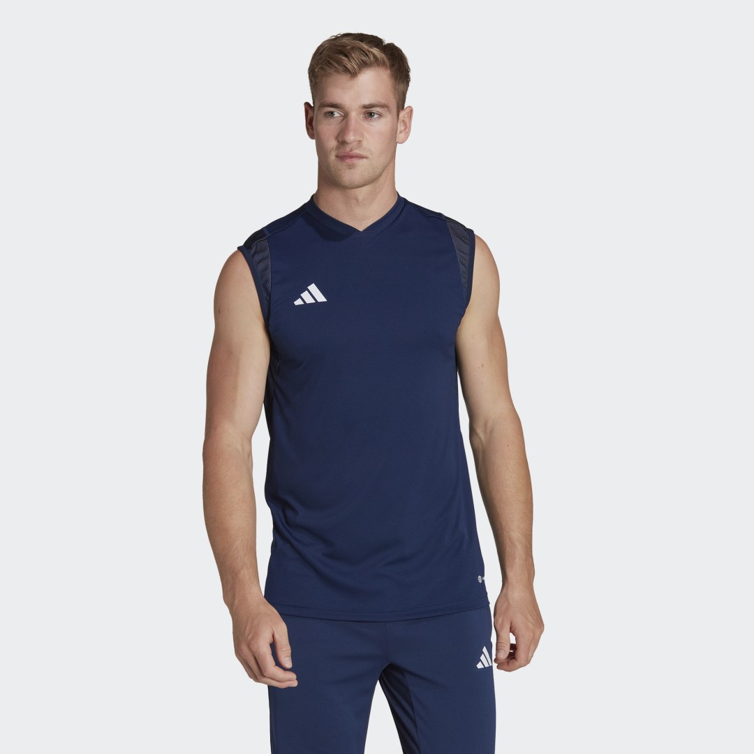 Фланелка adidas Originals Tiro 23 Competition Sleeveless Jersey Тъмно синьо | HU1293, 1