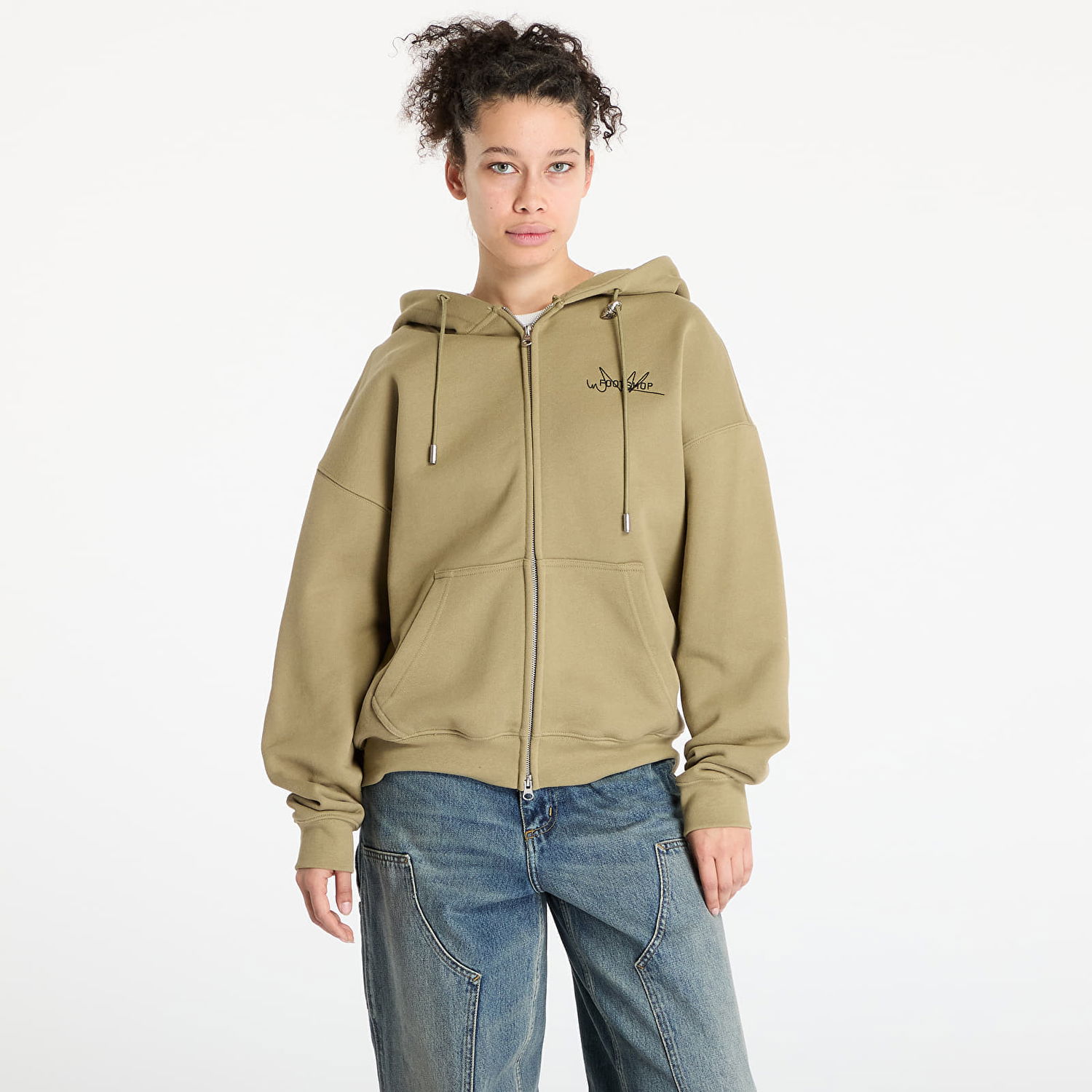 Суитчър Footshop FTSHP Everyday Zip Hoodie Зелено | FTSHP_437, 1