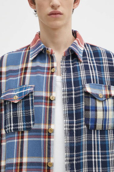 Риза Human Made Crazy Check Relaxed Longsleeve Shirt Синьо | HM28SH014, 3
